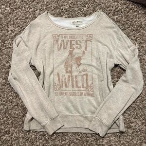 Idyllwind Gray Graphic Sweatshirt